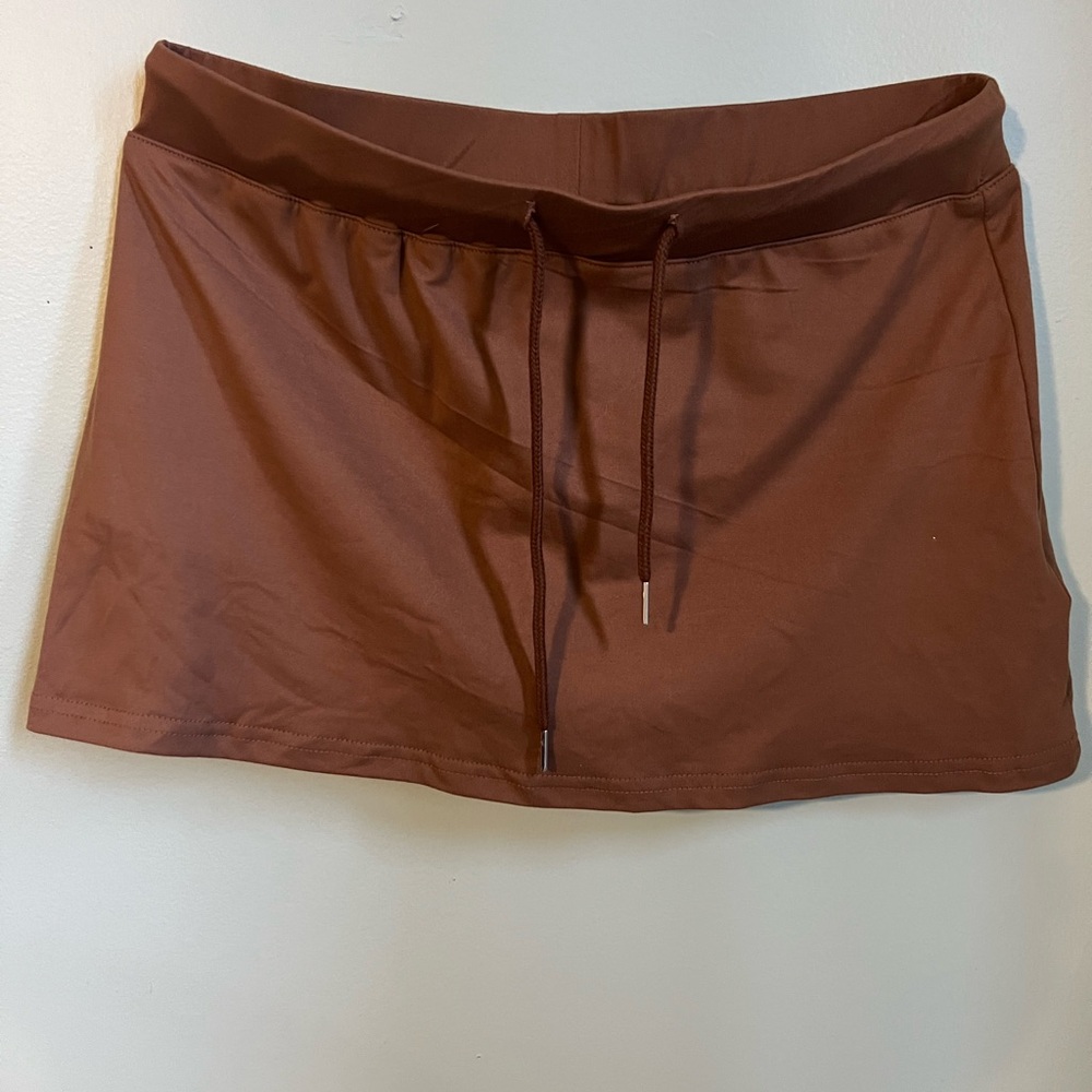 a new day Women's Rust Brown Athletic Skort
